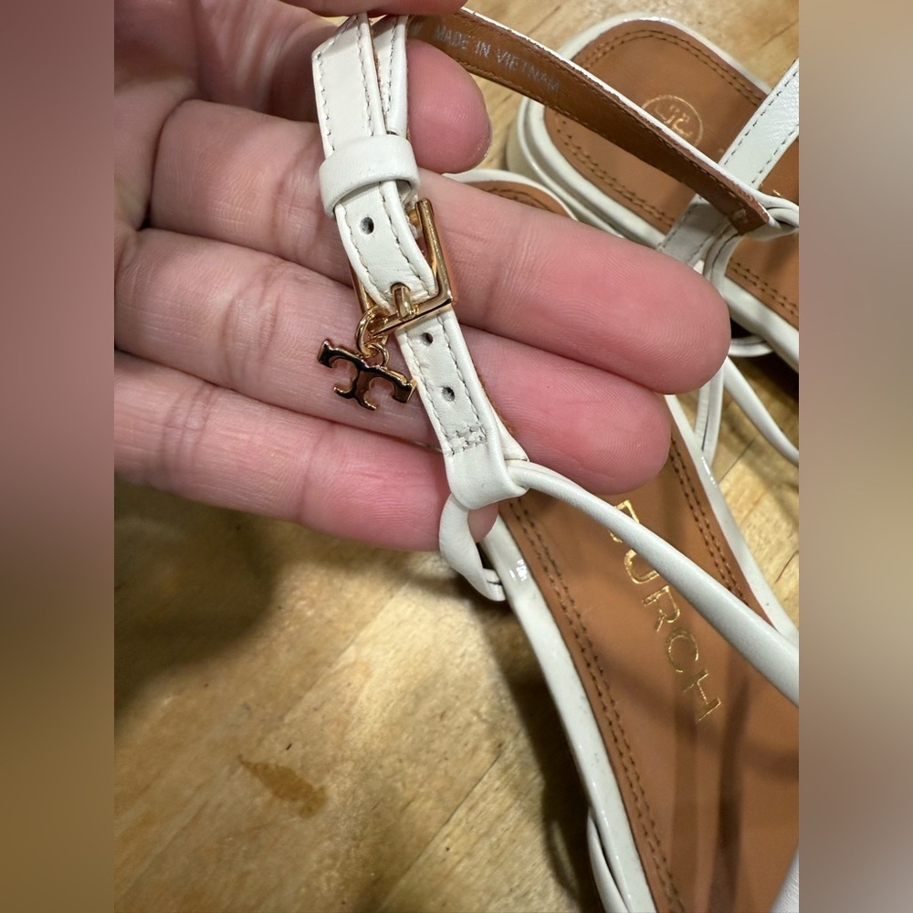Tory Burch White Strappy Sandals - Picture 3 of 11